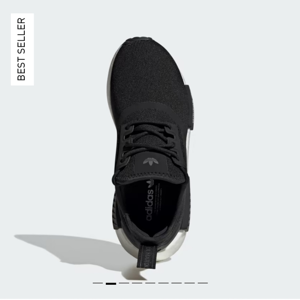 Adidas NMD_R1 black white size 7/7.5 - Picture 2 of 12